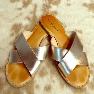 Gold sandals